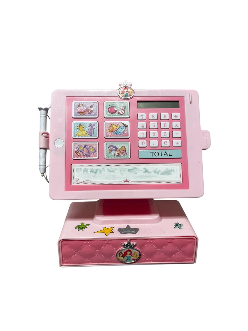 Disney Princess pink electronic toy cash register with stylus